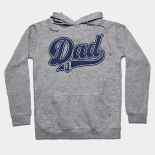 Number One Dad baseball style2 white Hoodie